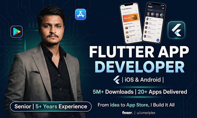 build a stunning flutter mobile app for ios and android