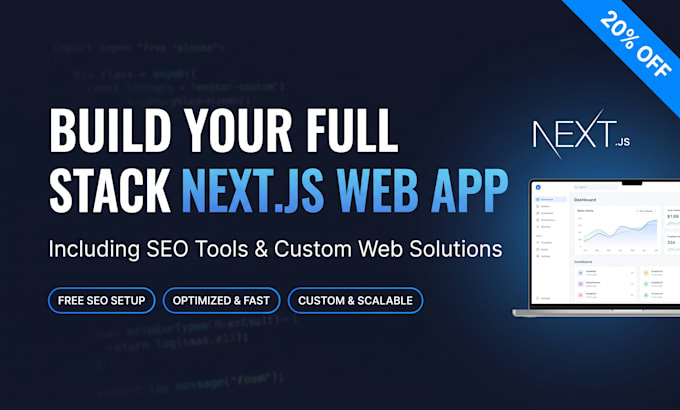 build a full stack nextjs web app, SEO tools or custom web