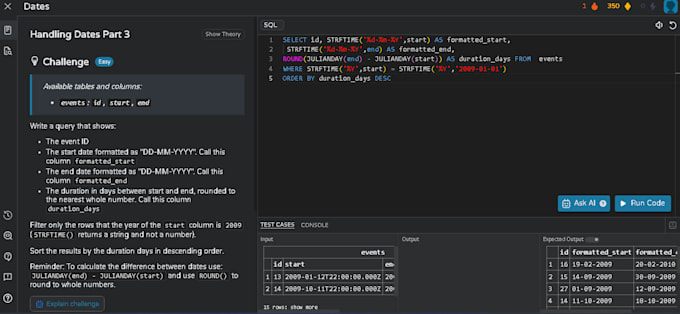 write queries for your sql database