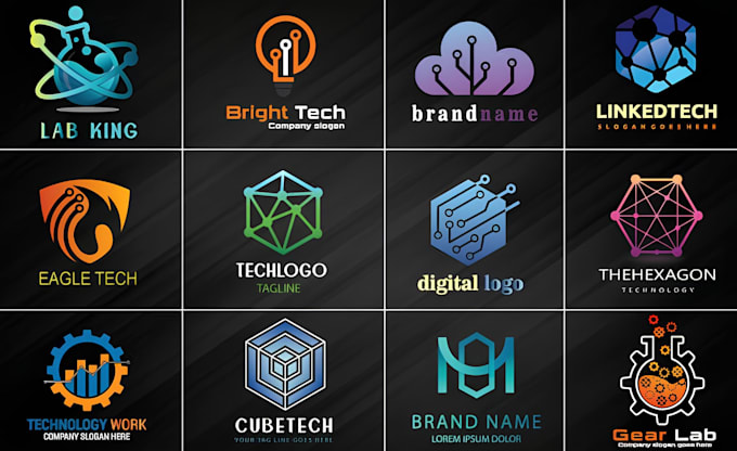 create modern ai tech brand identity for startups