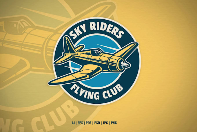 do modern beautiful creative plane logo design