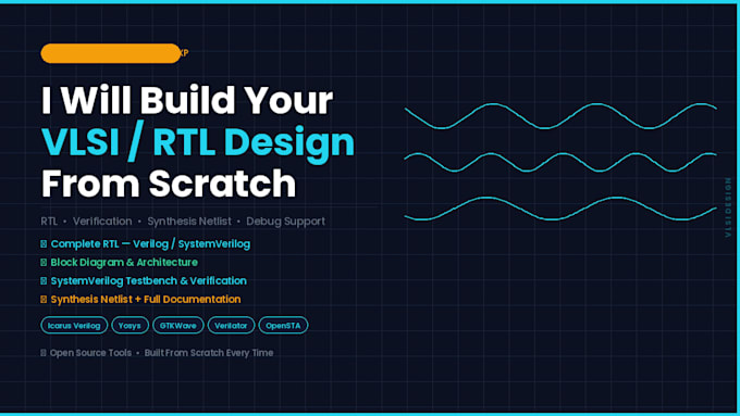 rtl design , debug and documentation as per requirement