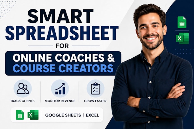 build a spreadsheet for online coaches, coach CRM spreadsheet client tracking