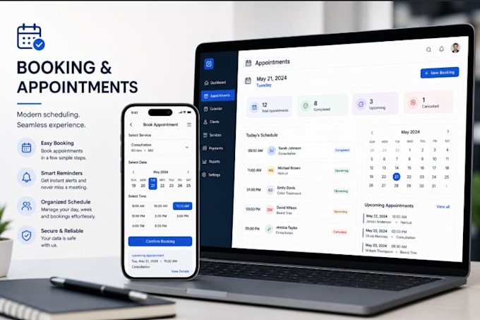 build a booking and appointment website with scheduling system