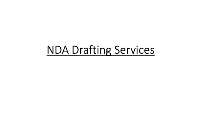 draft non disclosure agreement