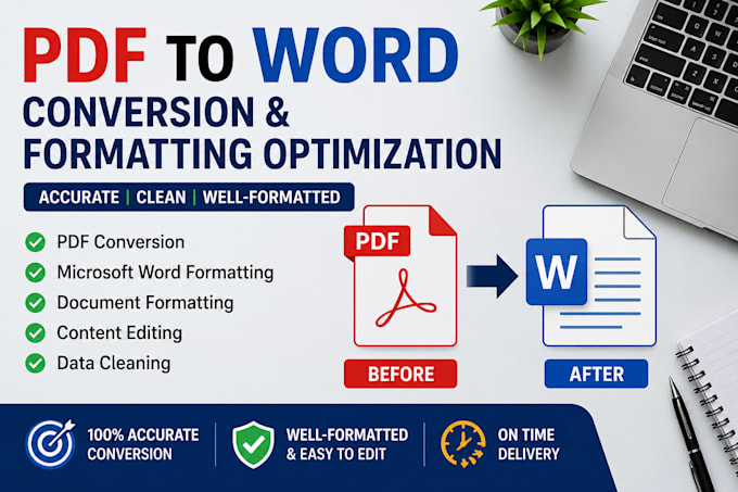Do fast and accurate data entry and pdf to word or excel conversion by ...
