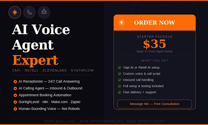 build ai voice agent, ai calling agent vapi, retell, appointment booking