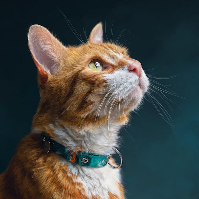 do a custom pet portrait, dog portrait, cat portrait