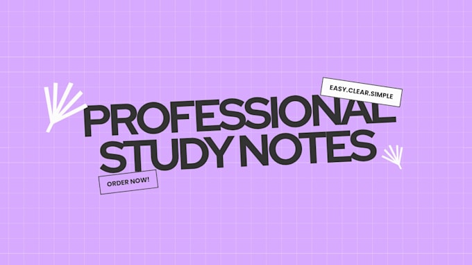 write and simplify study notes for students