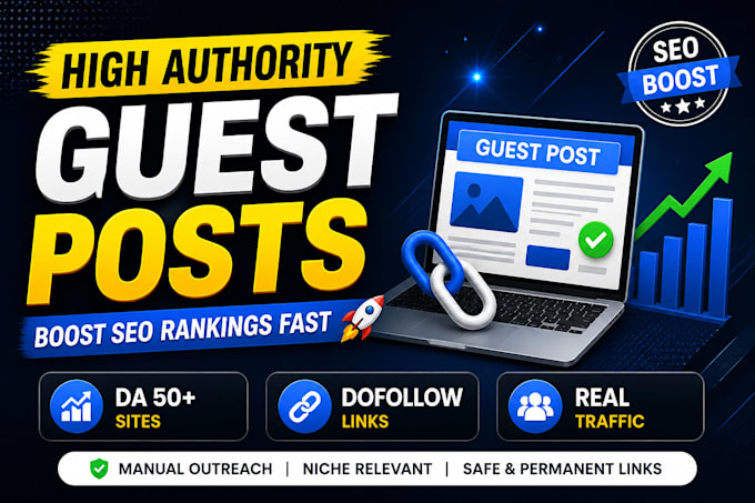 handle complete guest posting outreach and backlink strategy