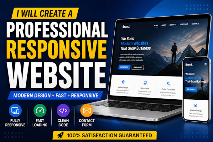 create a responsive website using HTML CSS javascript