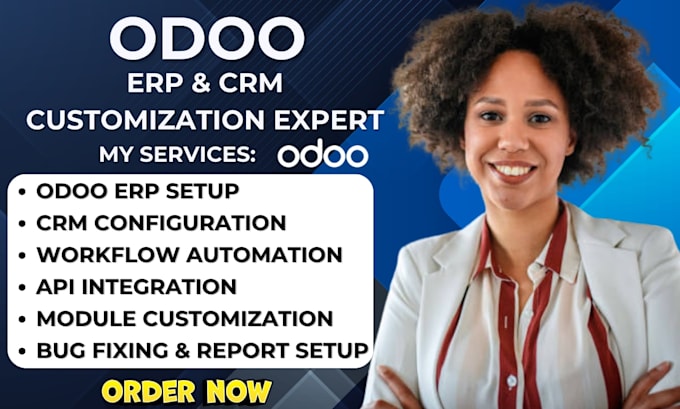implement customize odoo erp crm automation integration setup for business