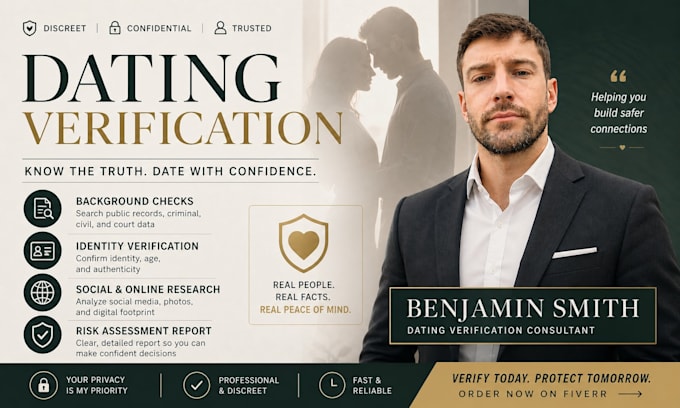 verify your online date, check for catfish and run a background check