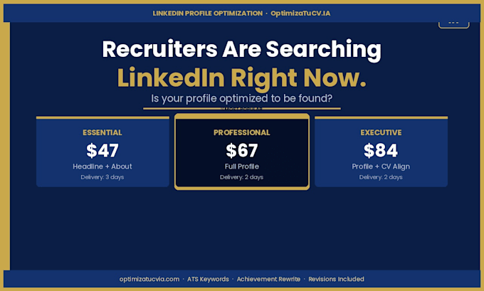 linkedin profile optimization ats keywords  strategic rewrite