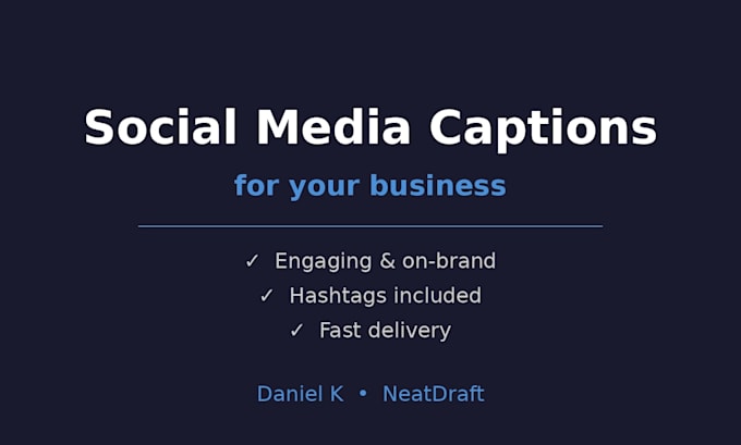 write social media captions for instagram and tiktok