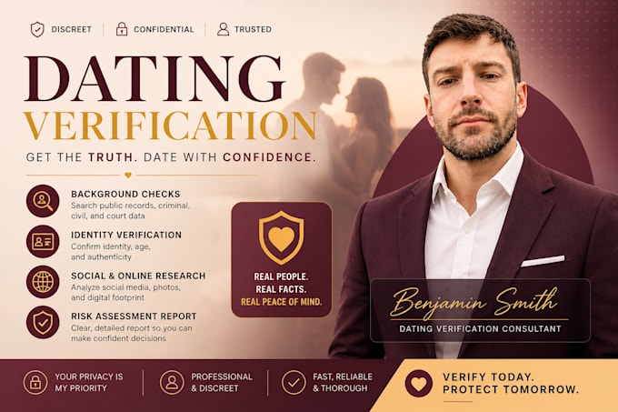 do dating verification, background check and find the truth about anyone