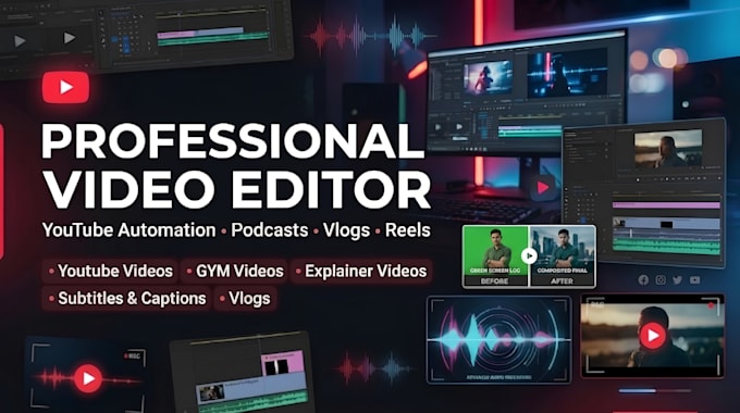 make your youtube, explainer, vlogs, ads, interview videos