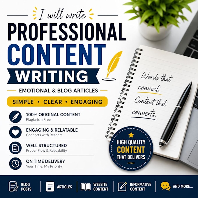 write emotional lifestyle and relatable blog articles