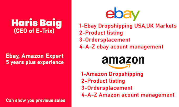 be your amazon, ebay dropshipping expert