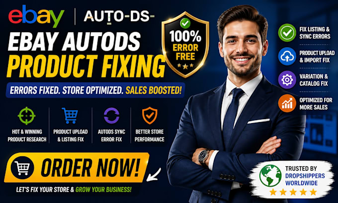fix ebay autods product listing errors, sync issues and optimization