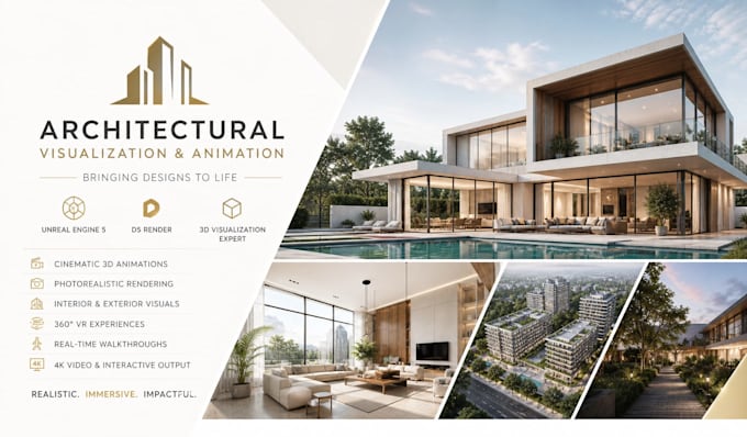 design realistic 360 VR tours for architecture, rendering using unreal engine 5