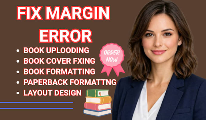 fix margin and format your document for print or amazon KDP