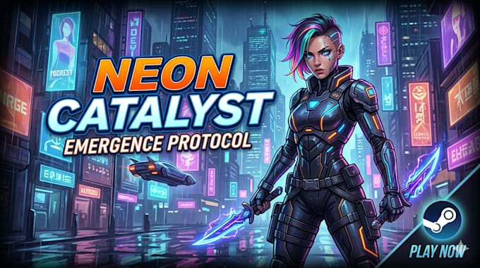 create steam capsule art and game art illustrations