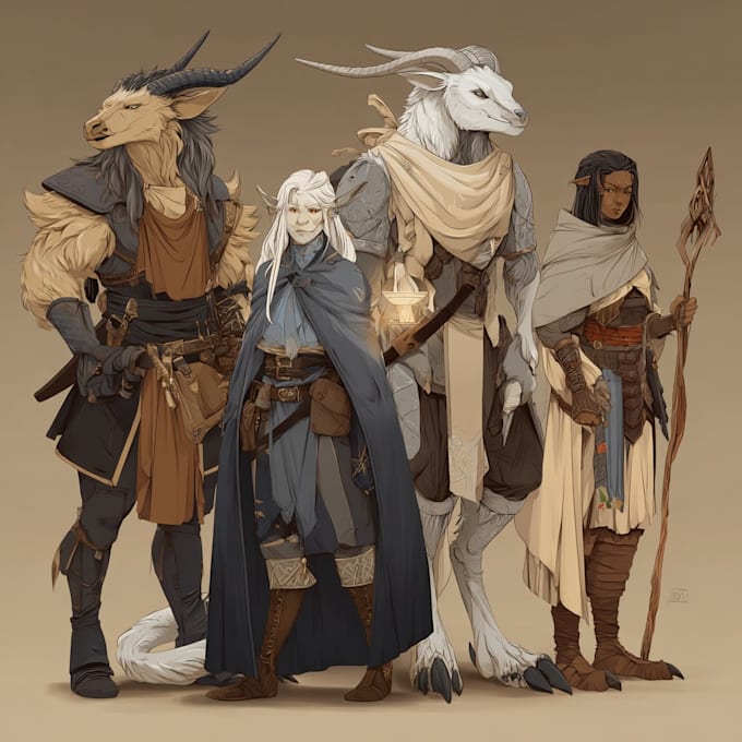draw your dungeons dragons party in a custom scene