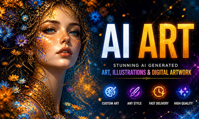create stunning ai generated art, illustrations and digital artwork