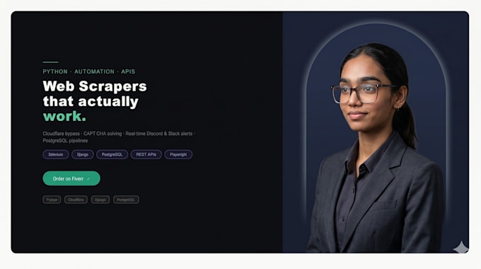 develop python web scrapers, automation bots