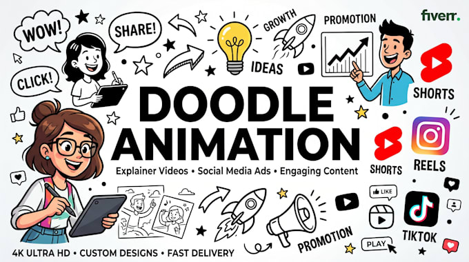 create engaging doodle animation videos for social media