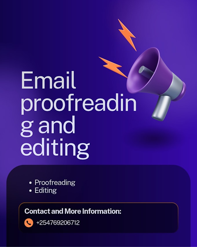 proofread and edit your emails professionally