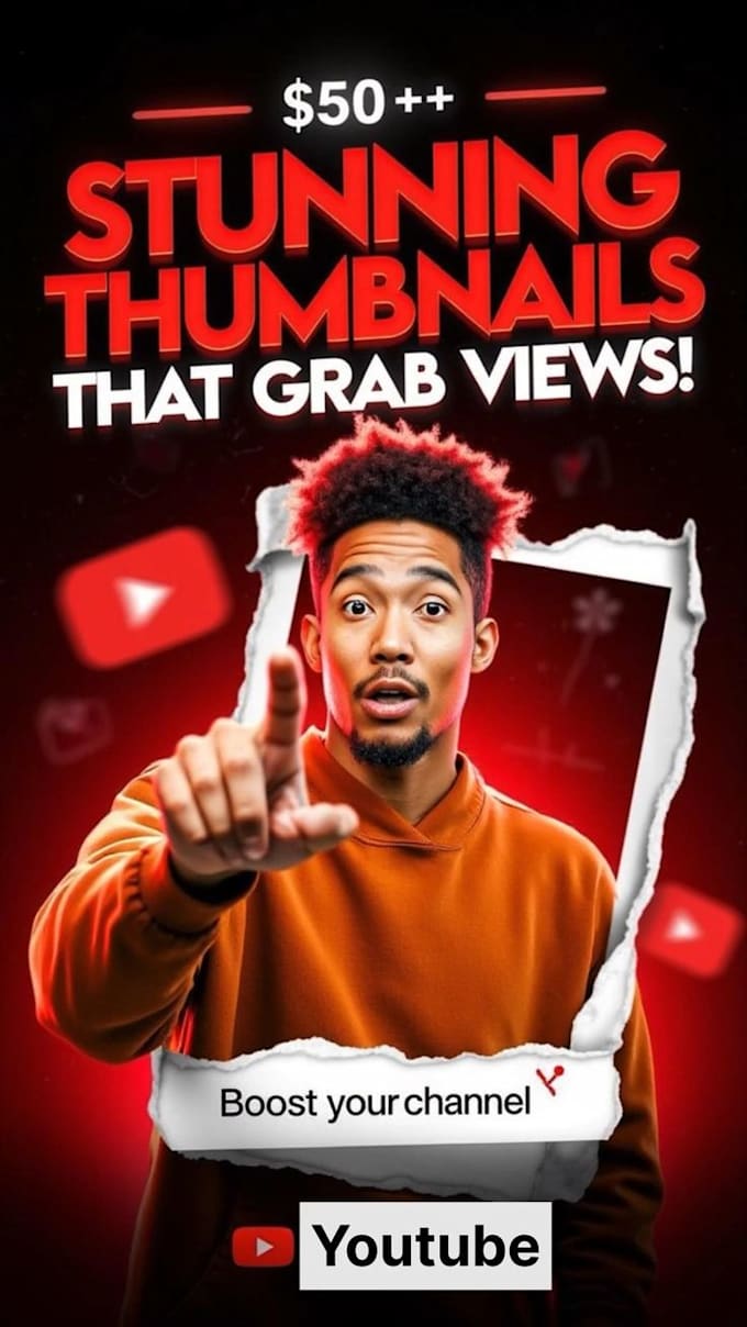 Design eye catching advertisment,thumbnails for social media by ...