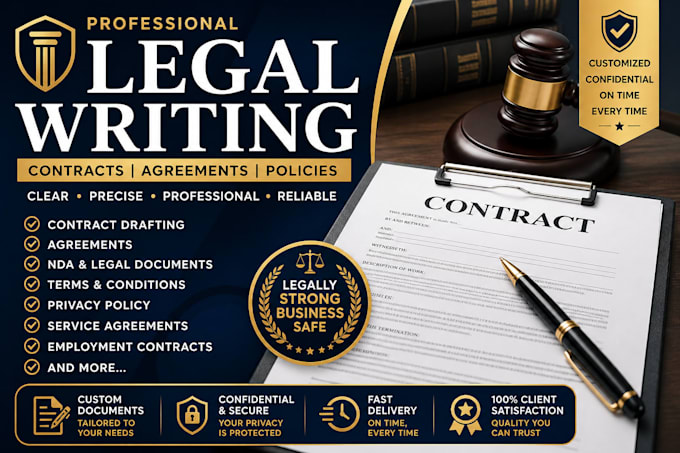 draft nda, service agreement, and legal documents