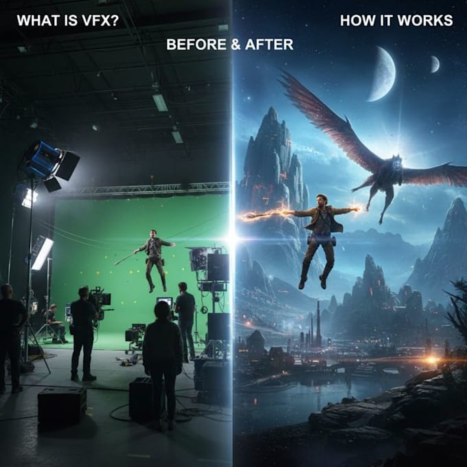 do professional vfx cleanup, screen replacement, wire remove and 3d tracking