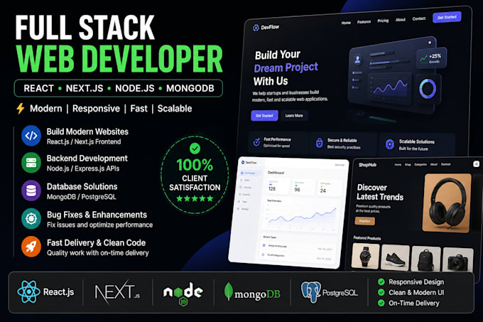 fix bugs in your react, node js web application