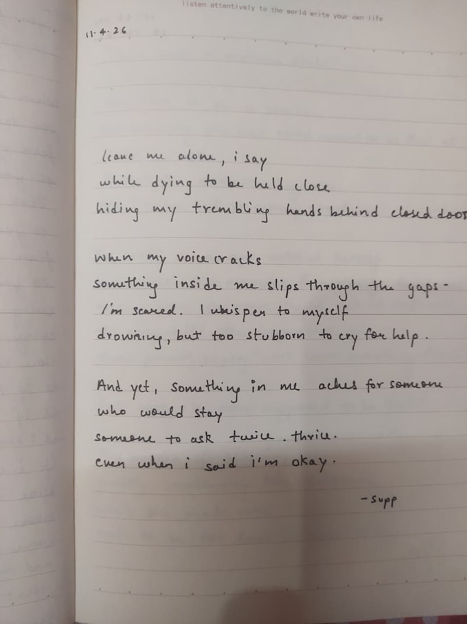 write or edit captions, poetries, messages and creative scripts