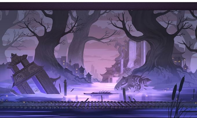 design game art map, environment, background, level maps and tileset