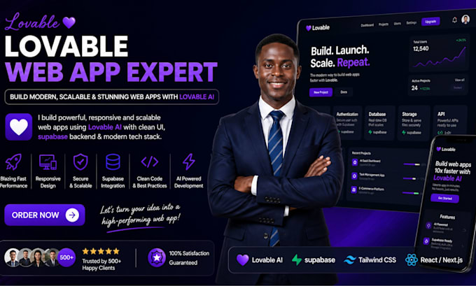 develop lovable web app fo ios, android app lovable ai website fix lovable saas