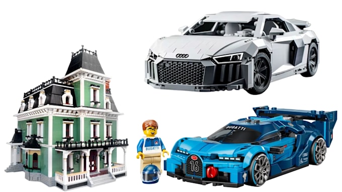 create unique 3d lego mocs, buildings, minifigure, car, instruction and partlist
