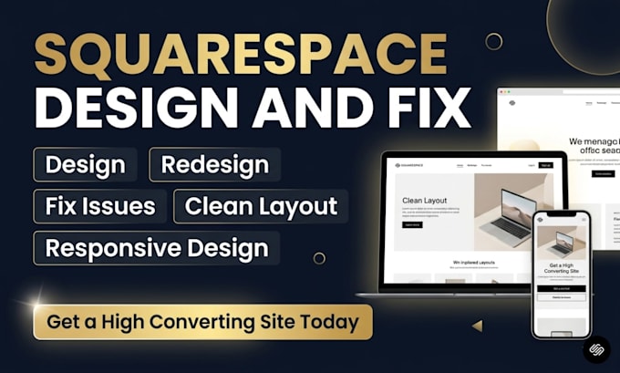 design redesign squarespace website fix squarespace website