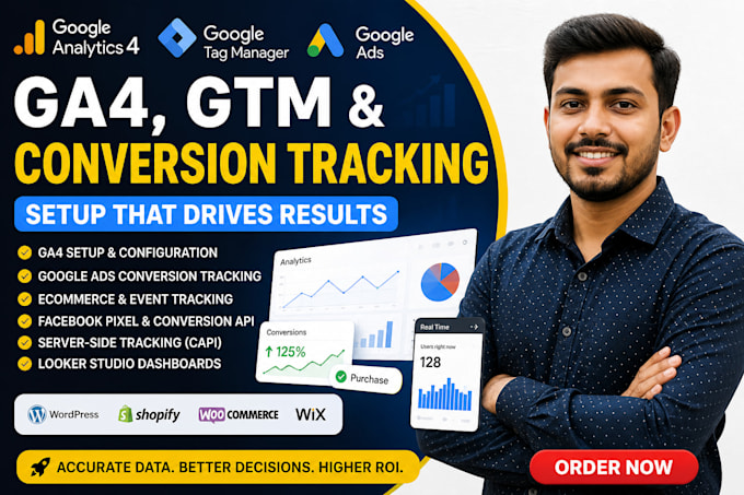 setup google analytics 4 ga4 GTM and conversion tracking for accurate data