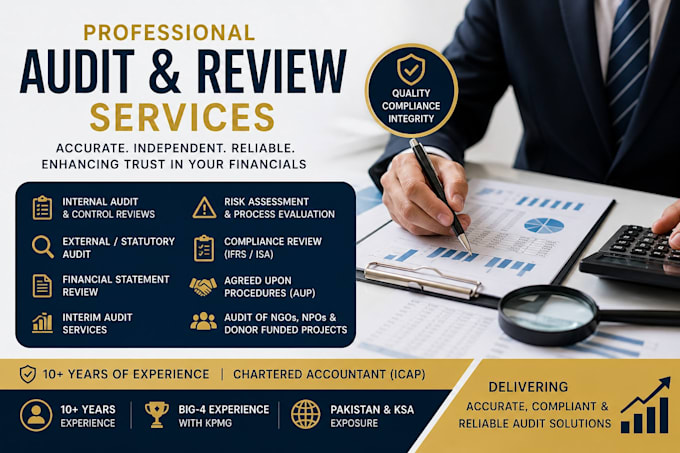 perform internal, external, and interim financial statement audits and reviews