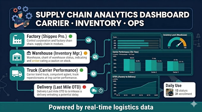 build a supply chain analytics dashboard