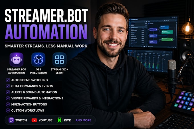 automate your livestream with streamer bot obs and stream deck