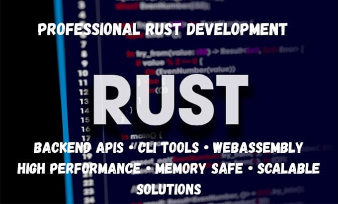 build high performance backend API cli tools and webassembly apps in rust