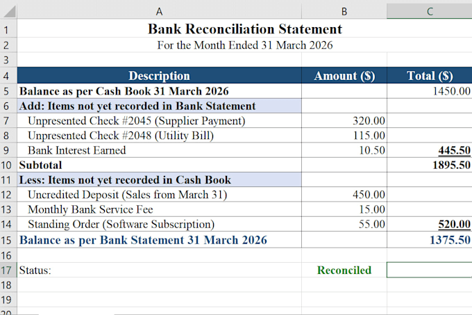 do expert bank reconciliation in for your business