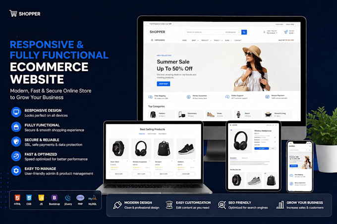 Create a responsive and fully functional ecommerce website by Manpreet ...