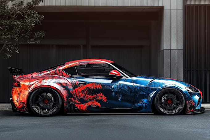 design a professional wrap for your car, bus, truck,