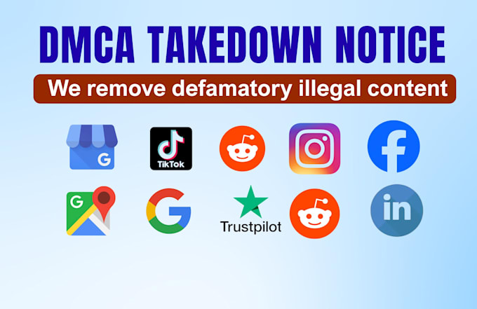 remove infringing content from facebook google tiktok etc